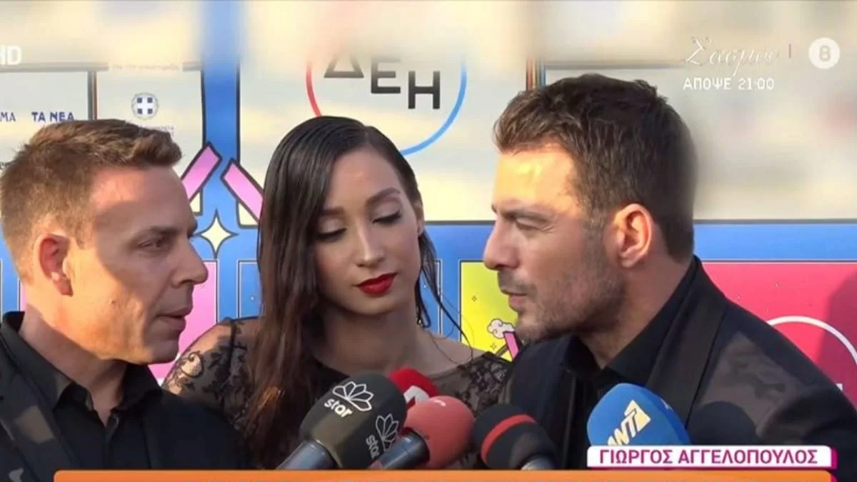 Η τρίπλα του Αγγελόπουλου μπροστά στη Βαμβακούση και σε δημοσιογράφο - Έτσι απάντησε για τη σχέση τους