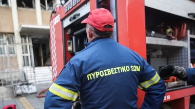 Φωτιά στο Κοκκινοχώρι Καβάλας