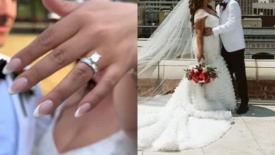 Με ουρά δύο μέτρα και κεντημένο στο χέρι με κρύσταλλα το νυφικό της - Παντρεύτηκε τον αγαπημένο της η κόρη πασίγνωστου τραγουδιστή