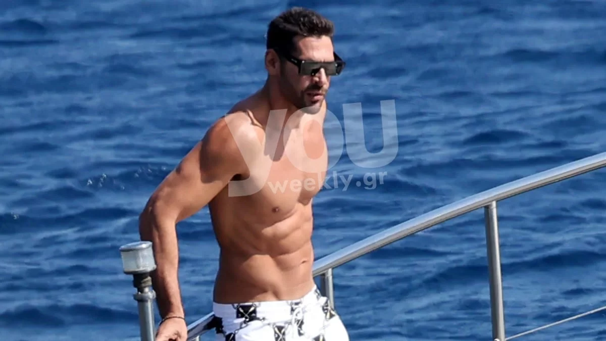 Σε πολυτελές σκάφος στη Μύκονο - Αποκλειστικές φωτογραφίες από τις διακοπές του Γιάννη Σπαλιάρα με την νέα του σύντροφο