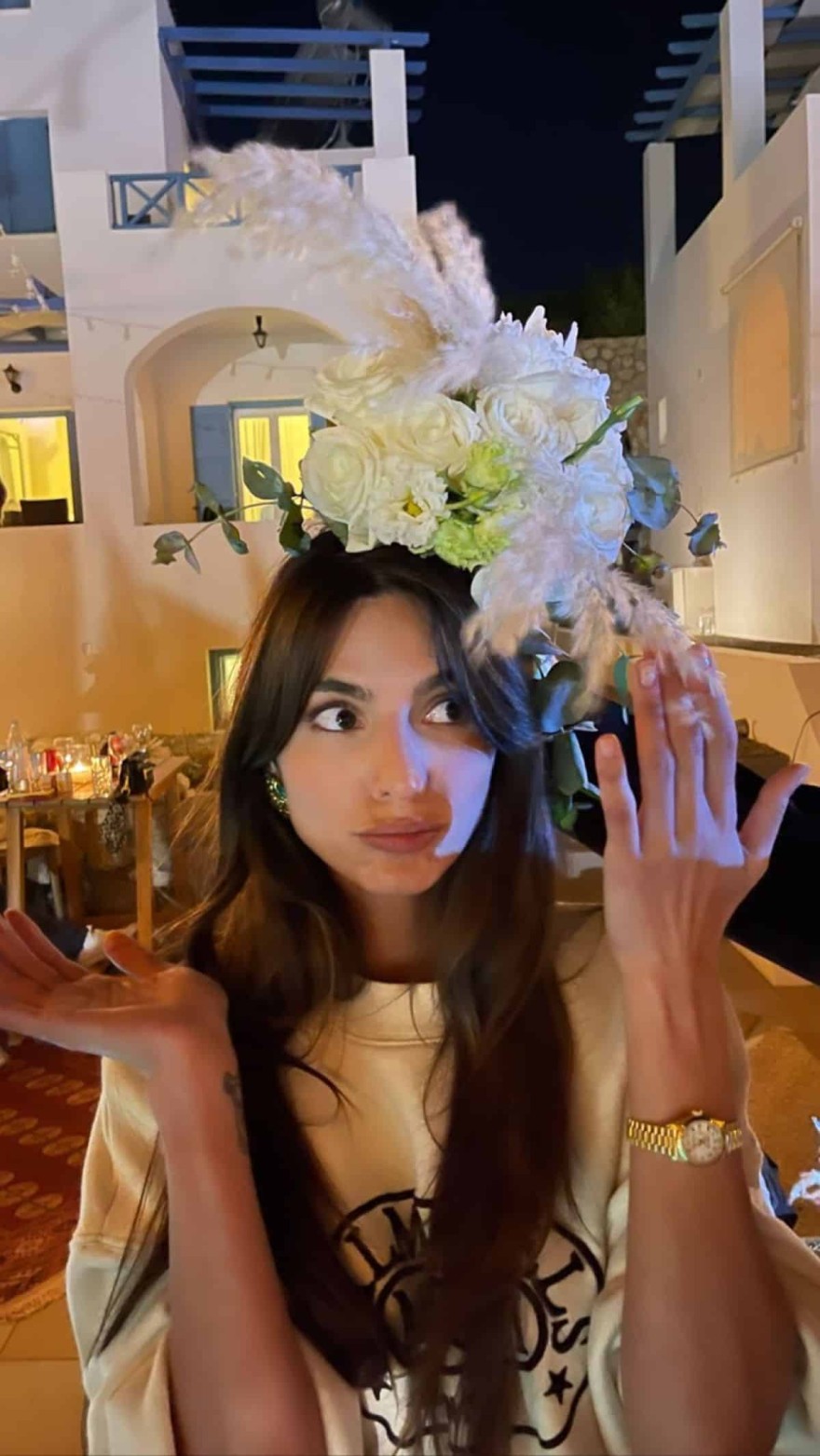 Ηλιάνα Παπαγεωργίου ανθοδέσμη