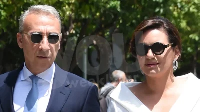 Όλγα Κεφαλογιάννη: Μαγνήτισε τα βλέμματα στην ορκωμοσία της νέας Κυβέρνησης - Στο πλευρό της ο Μίνως Μάτσας