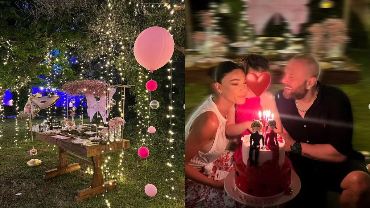 Εικόνες βγαλμένες από παραμύθι - Η κόρη της Ήβης Αδάμου και του Μιχάλη Κουϊνέλη έγινε 5 και της ετοίμασαν party υπερπαραγωγή