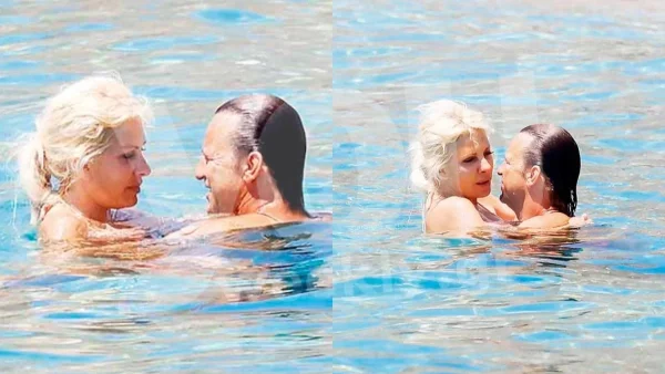 Επέτειος 14 χρόνων στη θάλασσα - Παθιασμένες αγκαλιές και φιλιά για Μενεγάκη και Ματέο στην ιδιωτική τους παραλία