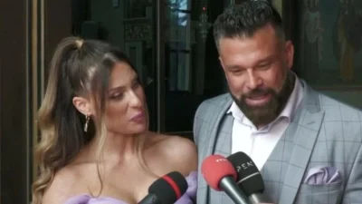 Κώστας Σόμμερ - Βαλεντίνη Παπαδάκη: «Αν της το πεις αυτό θα φύγει...» - Οι πρώτες δηλώσεις μετά την βάφτιση της κόρης τους