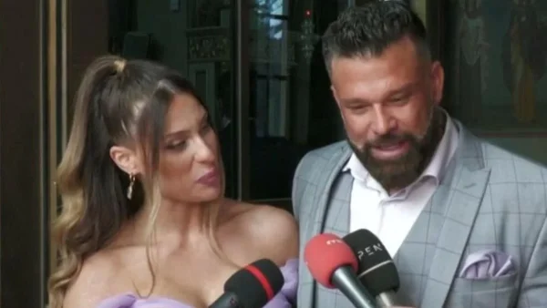 Κώστας Σόμμερ - Βαλεντίνη Παπαδάκη: «Αν της το πεις αυτό θα φύγει...» - Οι πρώτες δηλώσεις μετά την βάφτιση της κόρης τους