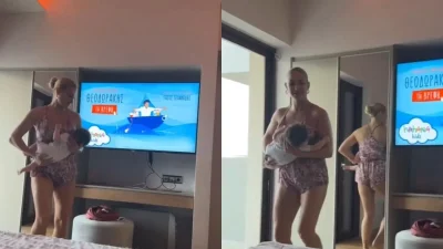 Ιωάννα Τούνη: Ο τρυφερός χορός μαμάς και γιου - Το βίντεο του Δημήτρη Αλεξάνδρου με το νουνίτο