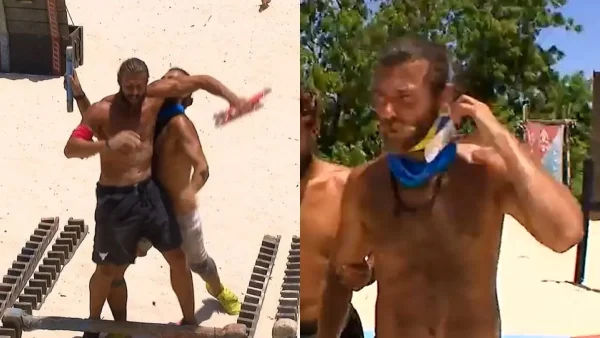Survivor All Star: Σταμάτησε ο αγώνας - Με κολάρο στο νοσοκομείο ο Μπάρτζης μετά την αγκωνιά του Βασάλου