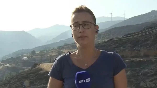 «Με συγχωρείτε...» - "Λύγισε" στον αέρα δημοσιογράφος της ΕΡΤ για τον τραγικό θάνατο των πιλότων του canadair στην Κάρυστο