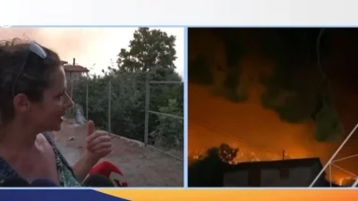 «Δεν μπορεί να με σώσει κανένας, δεν αφήνω το μοναστήρι με καμία δύναμη» - Ανατριχιάζει μοναχός μπροστά στη φωτιά στο Αίγιο