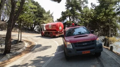 Νέα φωτιά σε δάσος της Μυτιλήνης