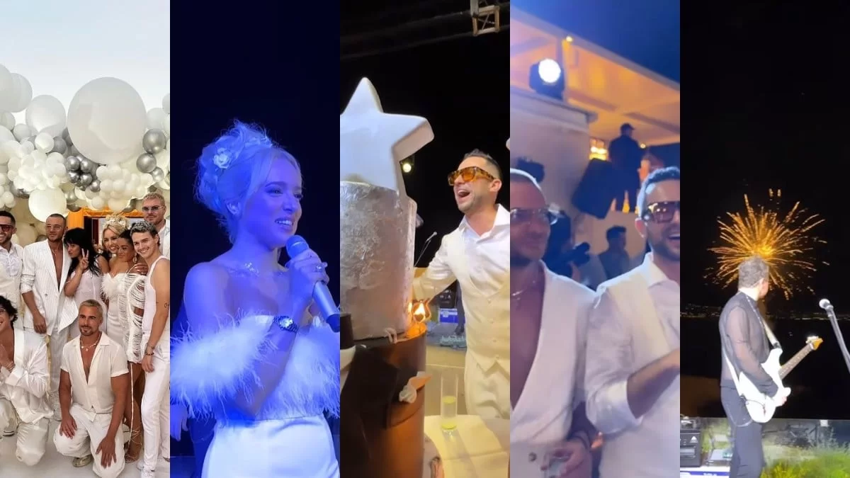 Είχαν live μουσική, πυροτεχνήματα, και μοντέλα με φαντασμαγορικά καπέλα - Το φιλί στο στόμα της Καλομοίρα στον σύζυγό της για τα γενέθλια του