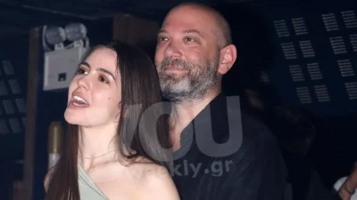Η πρώτη επίσημη έξοδος του Λάγιου με την 23χρονη σύντροφό του - Τα καυτά φιλιά στο στόμα όλο το βράδυ