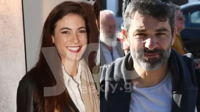 Η τρυφερή στιγμή του Πέτρου Λαγούτη και της Μάρθας Λαμπίρη Φεντόρουφ πίσω από τις κάμερες στα γυρίσματα των Παγιδευμένων