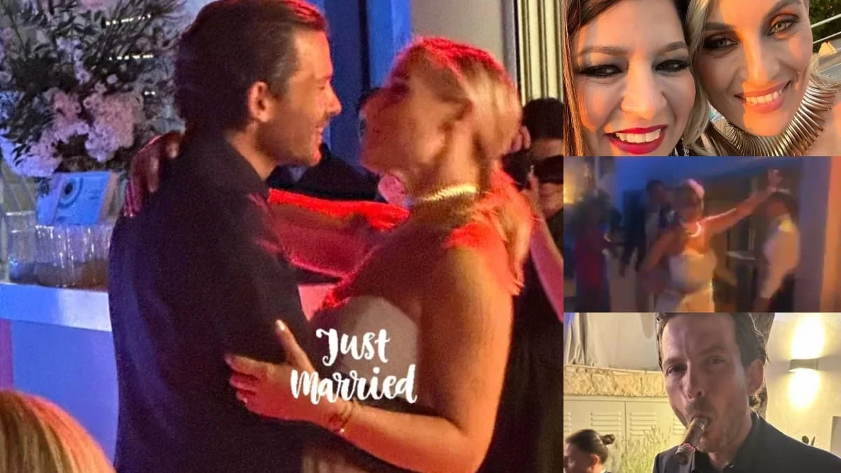 Τα "έσπασαν" μέχρι το πρωί Μελέτη - Μαροσούλης στον θρησκευτικό γάμο τους: Ο χορός του ζευγαριού και το εντυπωσιακό νυφικό της Ελεονώρας