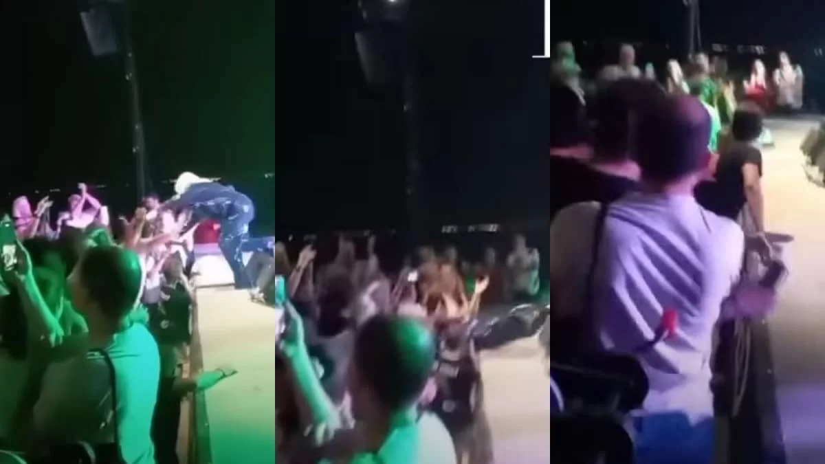 Καρέ καρέ το συγκλονιστικό βίντεο με την πτώση της Μπέσσυς Αργυράκη με το κεφάλι από την εξέδρα που τραγουδούσε