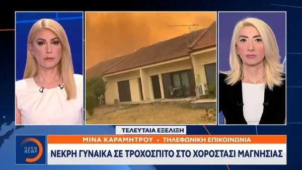 Φωτιά στο Βόλο: Νεκρή με πολλαπλά εγκαύματα στο σώμα της γυναίκα στο Βελεστίνο
