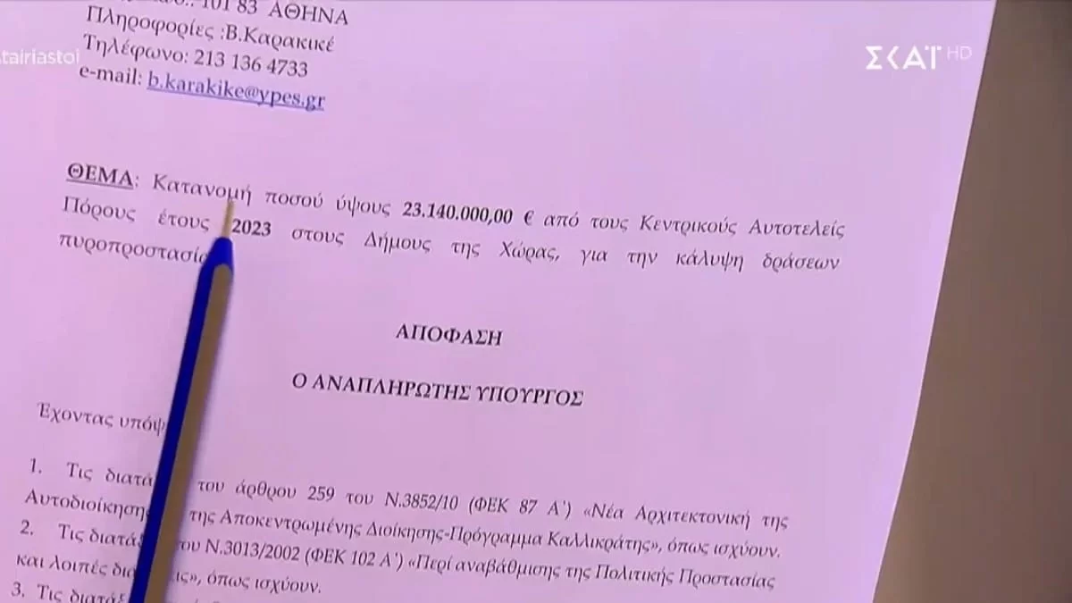 Αποκάλυψη: 10ψήφιο το ποσό που εισέπραξαν οι Δήμοι για την πυροσπροστασία τους!