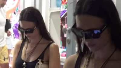 Φωτογραφιζόταν με τον κόσμο σε μαγαζί της Μυκόνου - Με πορτοκαλί φόρμα & εκκεντρικά γυαλιά η Ραμόνα Βλαντή