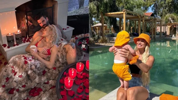 Έτσι τους βρήκε το πρωί στη Σαντορίνη - Η φωτογραφία της Ιωάννας Τούνη με μαγιό στο κρεβάτι δίπλα στο νουνίτο & τον Αλεξάνδρου