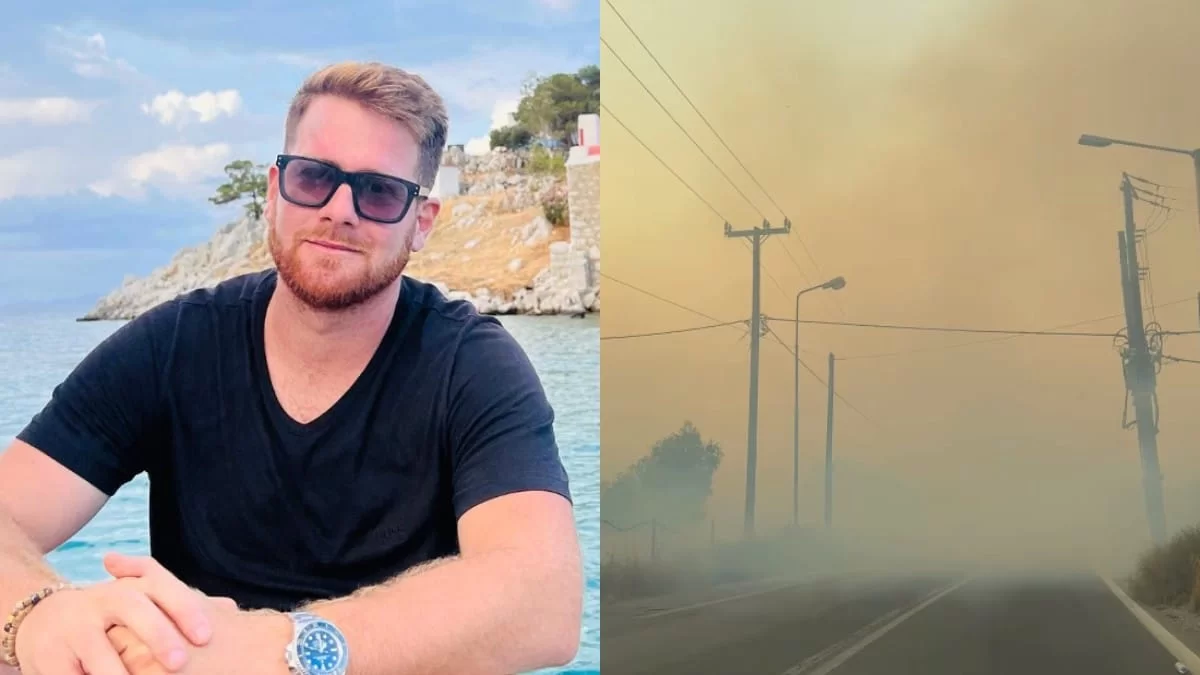 Εικόνες που ''κόβουν'' την ανάσα από τη φωτιά στη Ρόδο - Η έκκληση του Τζέιμς Καφετζή στο πύρινο μέτωπο