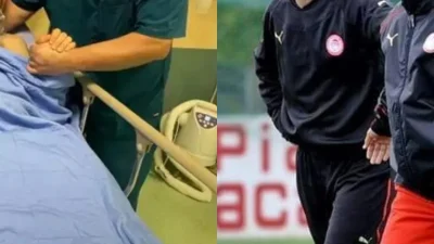 Σοβαρό τροχαίο για παλαίμαχο παίκτη του Ολυμπιακού - Ανατριχιάζει η φωτογραφία του από το νοσοκομείο