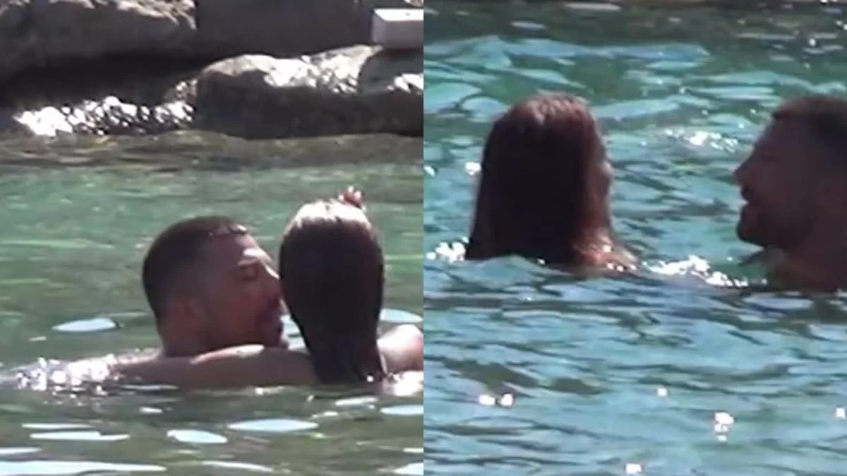 Ασυγκράτητο σε παραλία της Μυκόνου αγαπημένο ζευγάρι - Όλοι κοιτούσαν τις αγκαλιές και τα "καυτά" τους φιλιά μέσα στο νερό