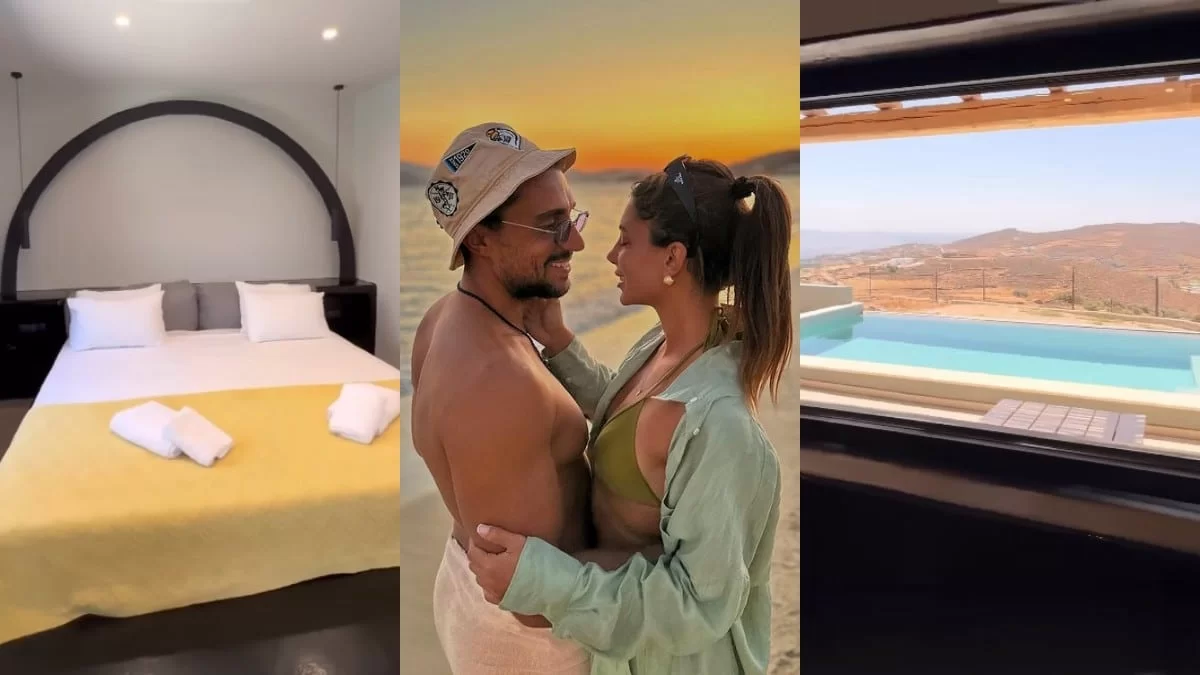 Στην Τήνο Σάκης Κατσούλης και Μαριαλένα Ρουμελιώτη: Αυτή είναι η luxury σουίτα στην οποία μένουν