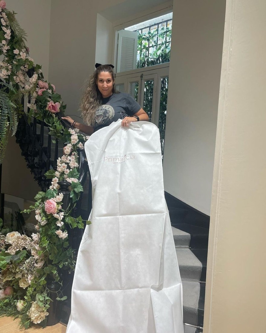 Λένα Μαντά κόρη νυφικό