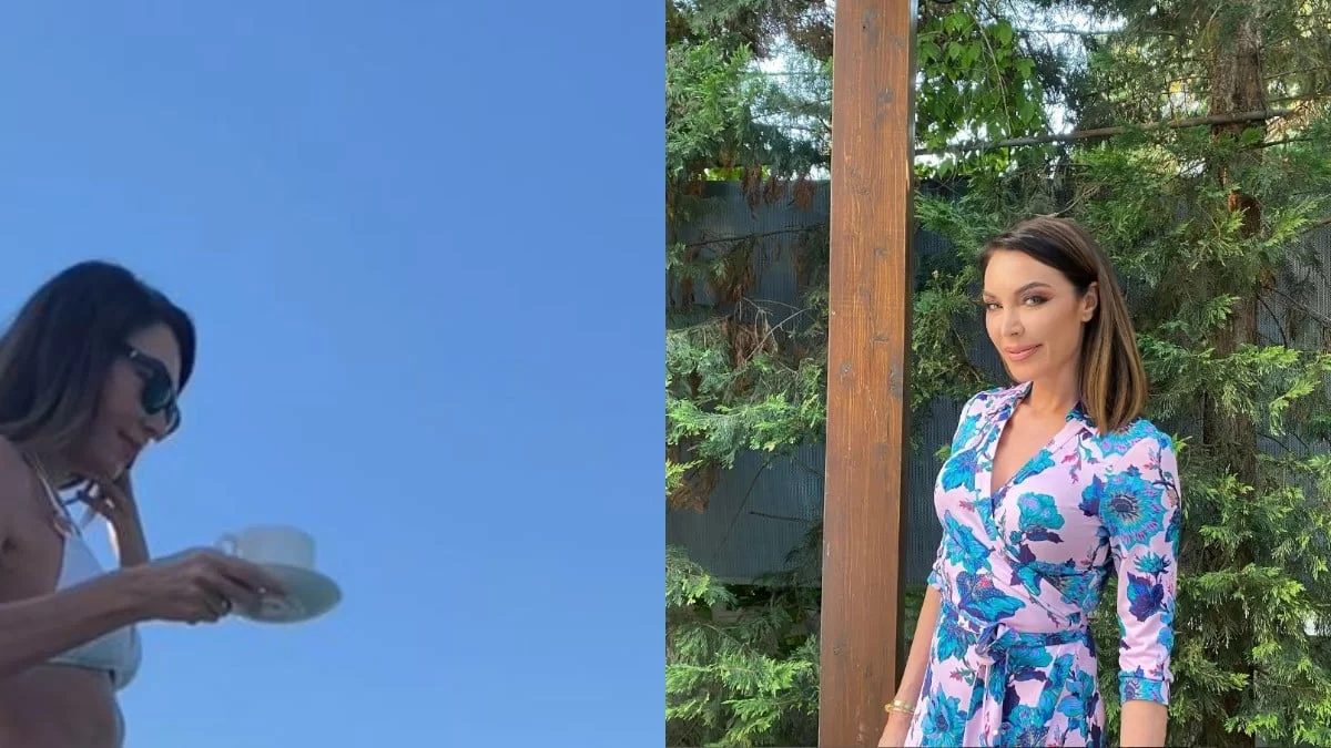 Με μικροσκοπικό λευκό μπικίνι και καφέ στο χέρι  - Βίντεο από τις σκαφάτες διακοπές της Στεφανίδου στην Κάστο