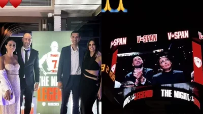 Εντυπωσιακή με κορσέ και φούστα γεμάτα στρας - Η κομψή εμφάνιση της Ολυμπίας Χοψονίδου στη βραδιά απόσυρσης της φανέλας του Σπανούλη