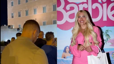 Κούκλος με γαλάζια μάτια, ξανθά μαλλιά και τατουάζ - Κατέφθασε στην Ελλάδα ο Σουηδός αδερφός της Ιωάννας Τούνη (Βίντεο)