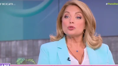 «Μου είναι λίγο δύσκολο να μιλάω γι’ αυτά» - Αμηχανία για την Άντζελα Γκερέκου σε ερώτηση για τον Τόλη Βοσκόπουλο