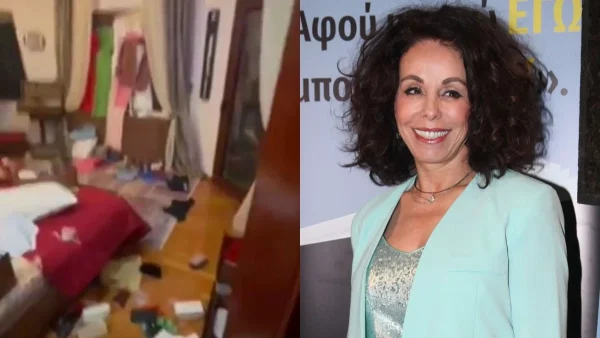 Θύμα διάρρηξης η Βούλα Πατουλίδου - Σοκαριστικό βίντεο από το διαλυμένο σπίτι της στην Θεσσαλονίκη