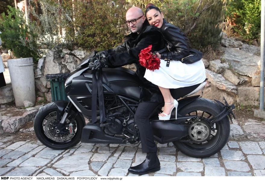 Φωτογραφίες από τον γάμο της Μαριάντας Πιερίδη και του Δημήτρη Κατριβέση το 2017