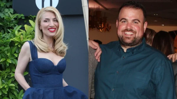 H Μαρία Ηλιάκη "πρόδωσε" το γάμο του Νικόλα Ράπτη στην Αντίπαρο - Φωτογραφία από την δεξίωση