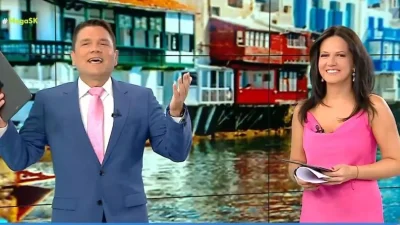 «Θα ζητήσουμε την επιείκεια σας...» - Ντίνος Σιωμόπουλος και Στέλλα Γκαντώνα έκαναν πρεμιέρα στο MEGA