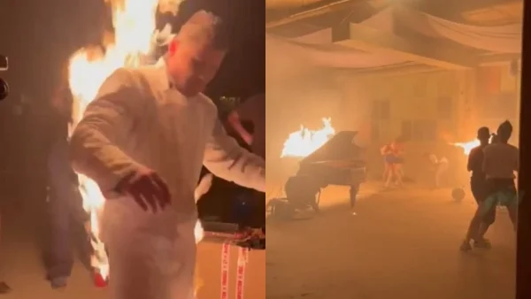 «Μετά τη φωτιά» - αποκλειστικό: Καρέ καρέ το γύρισμα της τεράστιας πυρκαγιάς με τον «φλεγόμενο» μετρ