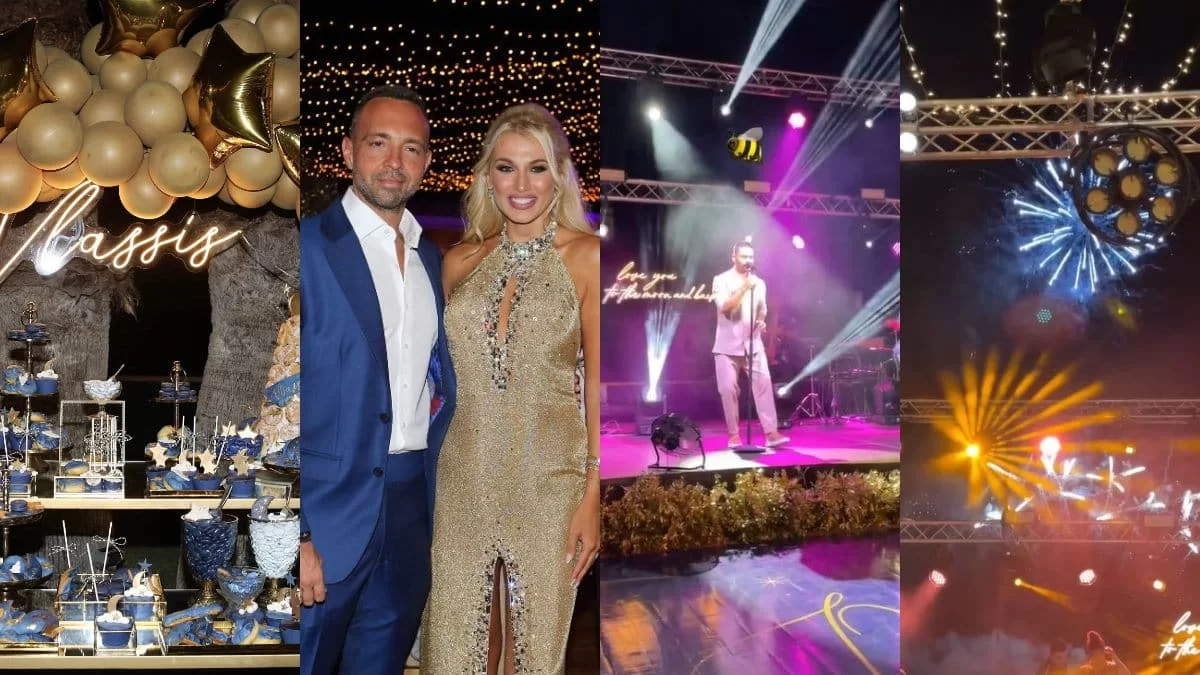 Μέσα στην χλιδή η βάφτιση του γιου Σπυροπούλου - Σταθοκωστόπουλου! Τα δυο φορέματα της παρουσιάστριας, η μπομπονιέρα και τα πυροτεχνήματα