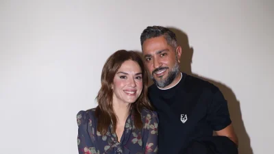 Βάσω Λασκαράκη: Δίπλα της στην  πρεμιέρα της θεατρικής της παράστασης ο σύζυγός της, Λευτέρης Σουλτάτος