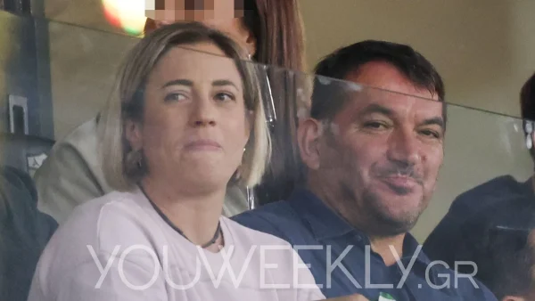 Εκείνος έπινε κρασί και εκείνη έτρωγε πατατάκια - Νέα εμφάνιση για την εγκυμονούσα Αφροδίτη Σκαφίδα με τον Πύρρο Δήμα στο γήπεδο