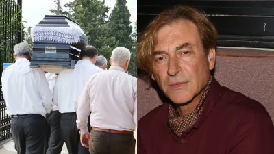 Βαρύ πένθος στην κηδεία του Αία Μανθόπουλου - Τραγικές φιγούρες η πρώτη του σύζυγός και τα 2 του παιδιά