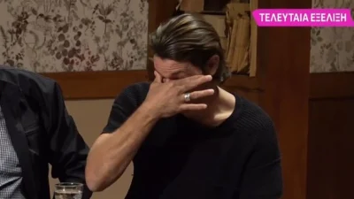 Ξέσπασε σε κλάματα ο Αποστόλης Τότσικας στην κάμερα του Super Κατερίνα - Του έφεραν νερό για να συνέλθει