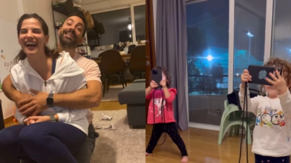 «Χαμογελάω αγάπη μου» - Το τρυφερό βίντεο με τις δίδυμες κόρες του Σάκη Τανιμανίδη και της Χριστίνας Μπόμπα