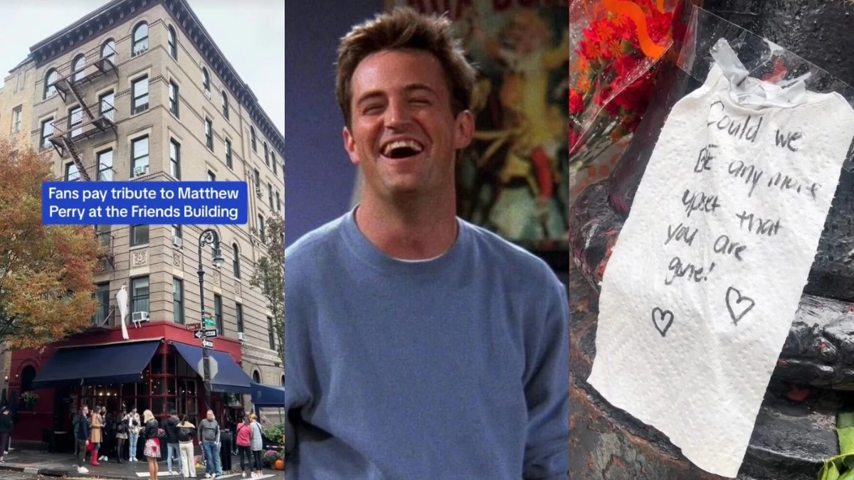 «Ευχαριστώ για όλα κύριε Bing» - Λουλούδια και σημειώματα έξω από την πολυκατοικία που γυρίστηκαν τα Φιλαράκια μετά τον θάνατο του Chandler