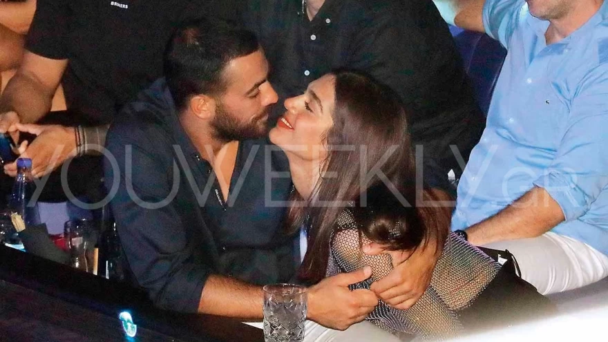 Μελίνα Πολυχρονιάδης τρυφερά φιλιά