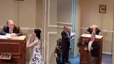 2,5 μήνες από τον θάνατο του γιου του - Τα πρώτα πλάνα από την πρεμιέρα του Οδυσσέα Σταμούλη στο θέατρο