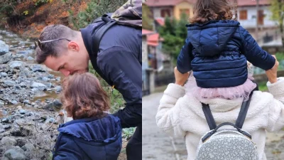 Δεν σταματάνε πουθενά Μιλλούση & Πετρούνιας - Ανέβηκαν βουνά και μπήκαν σε ποτάμια μαζί με τις κόρες του