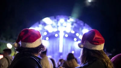 Ψηλό και υπέρλαμπρο: Φωταγωγήθηκε το Χριστουγεννιάτικο δέντρο της Αθήνας