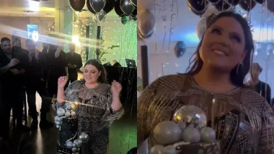 Xαμός στο party της Δανάης Μπάρκα: Η διώροφη τούρτα, ο χορός με τον Θοδωρή Μαραντίνη & οι ευχές του Φίλιππου Τσαγκρίδη